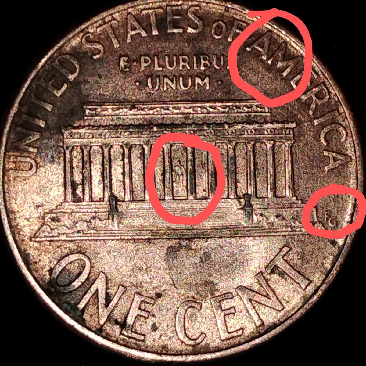 2000 Lincoln memorial penny