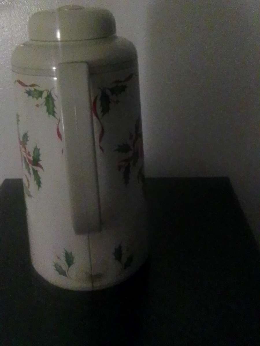 mistletoe Christmas Thermos with bow