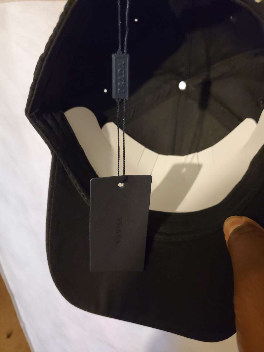 Prada logo and signature cap