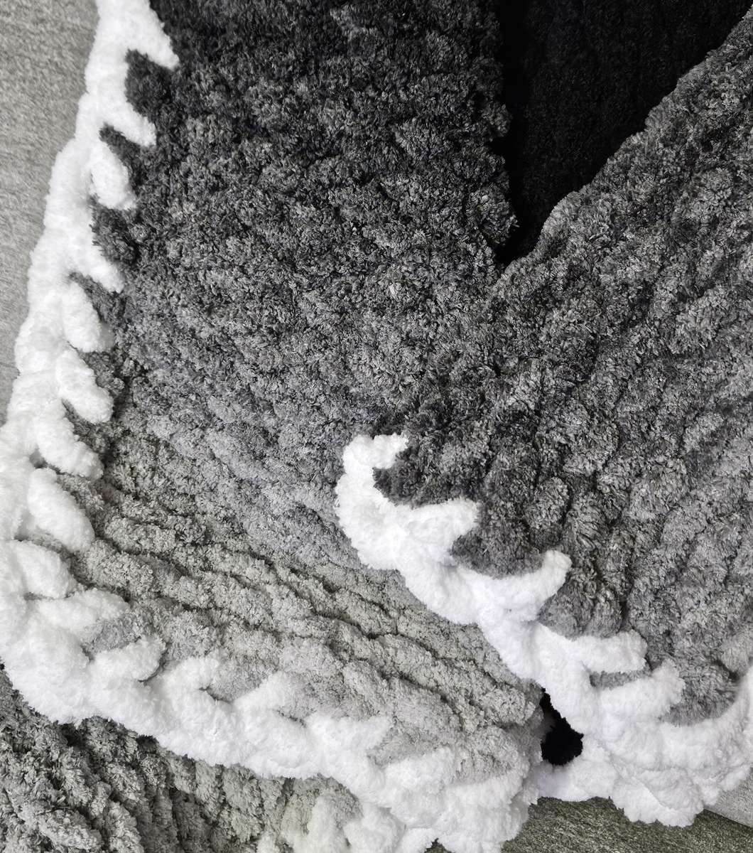Black Ombre Throw