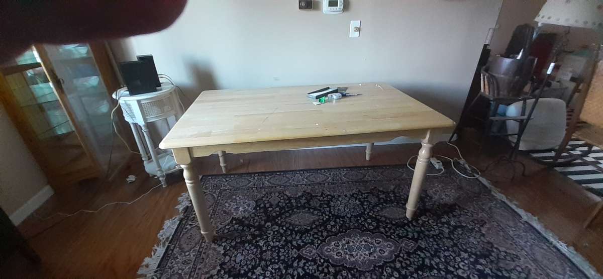 wooden table