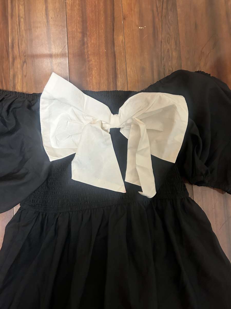 Long black Vintage Summer dress