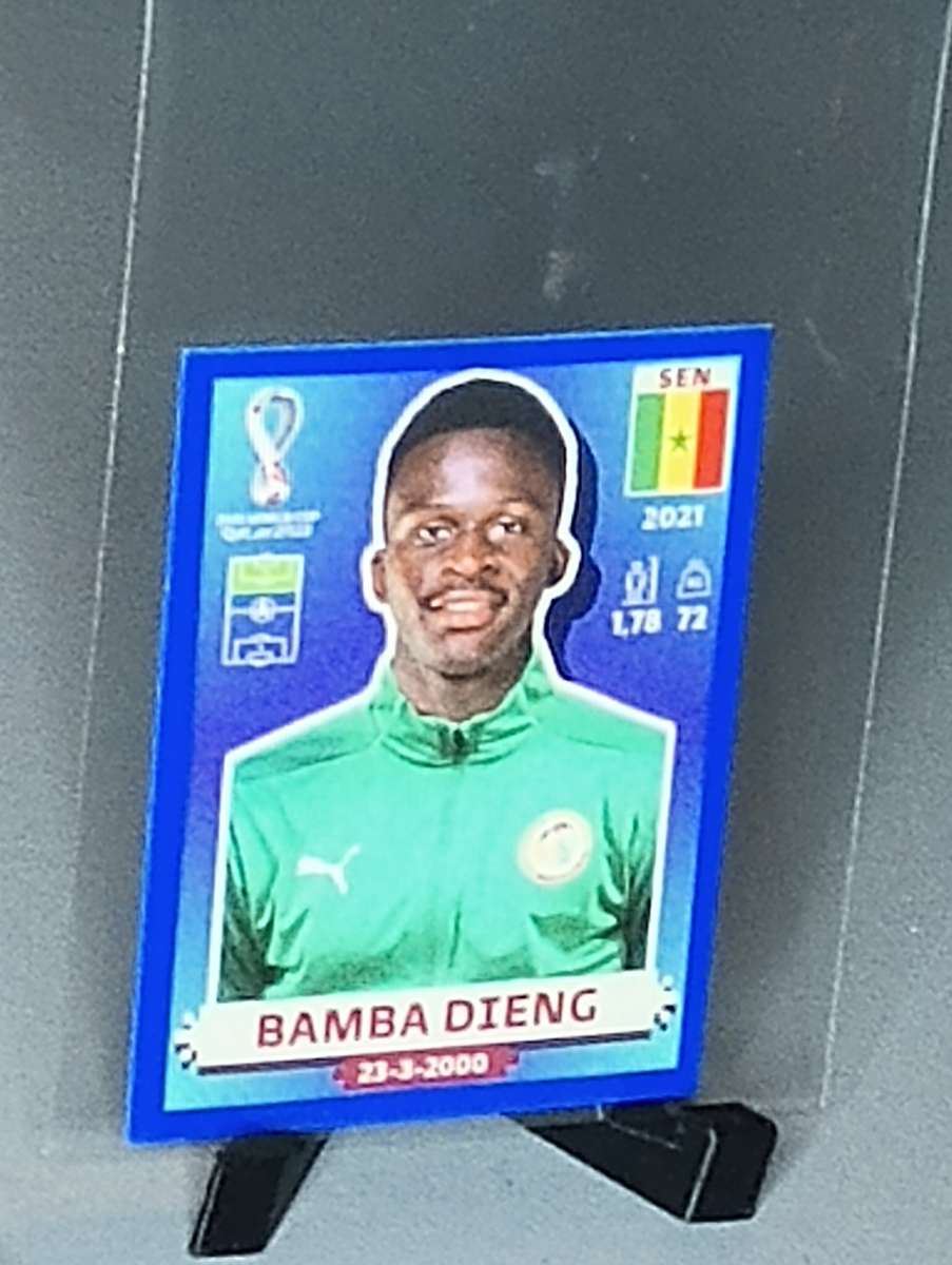 2022 world cup Qatar mini sticker blue border 6 players