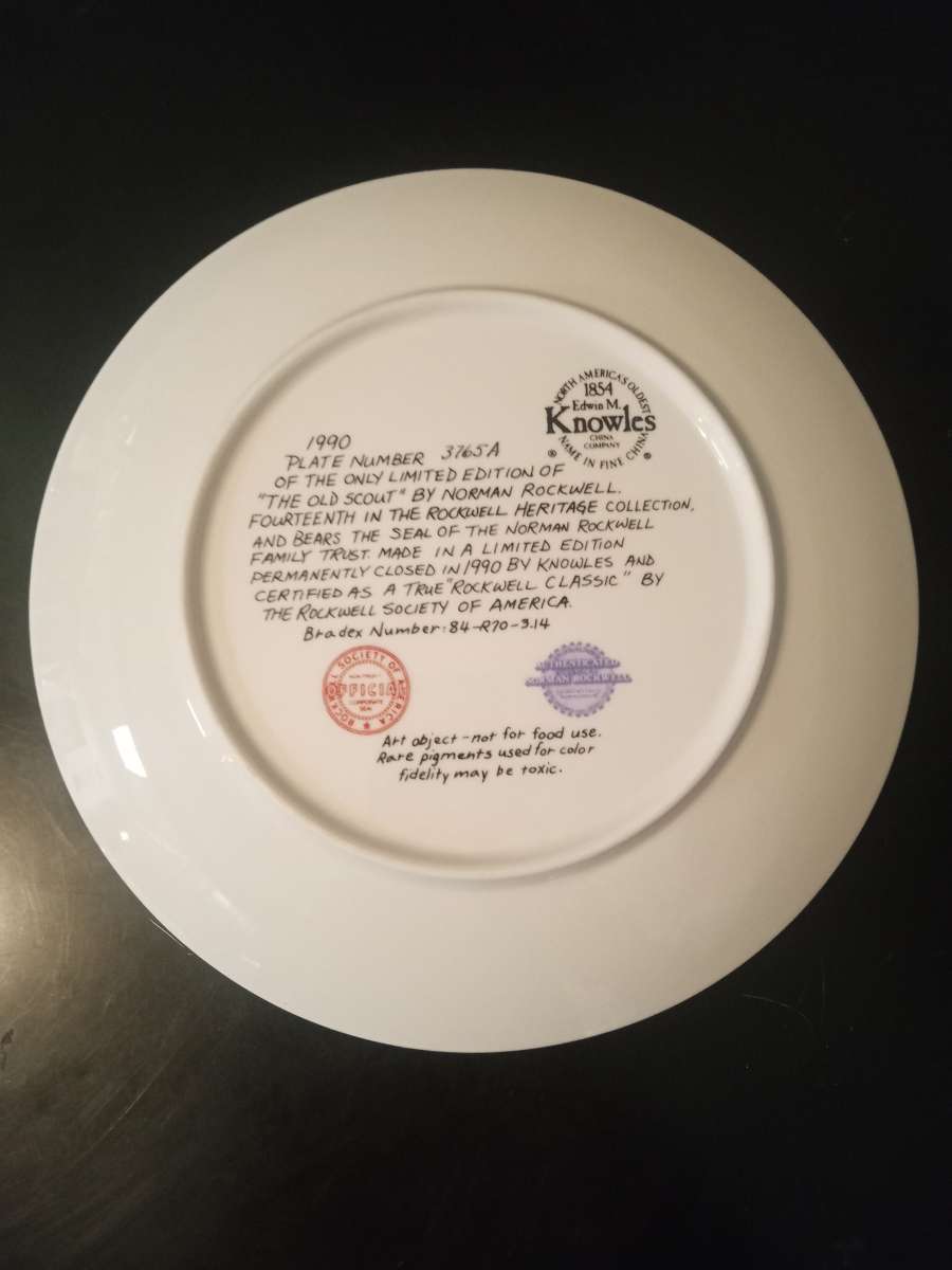 Vintage Norman Rockwell Collectable Plate