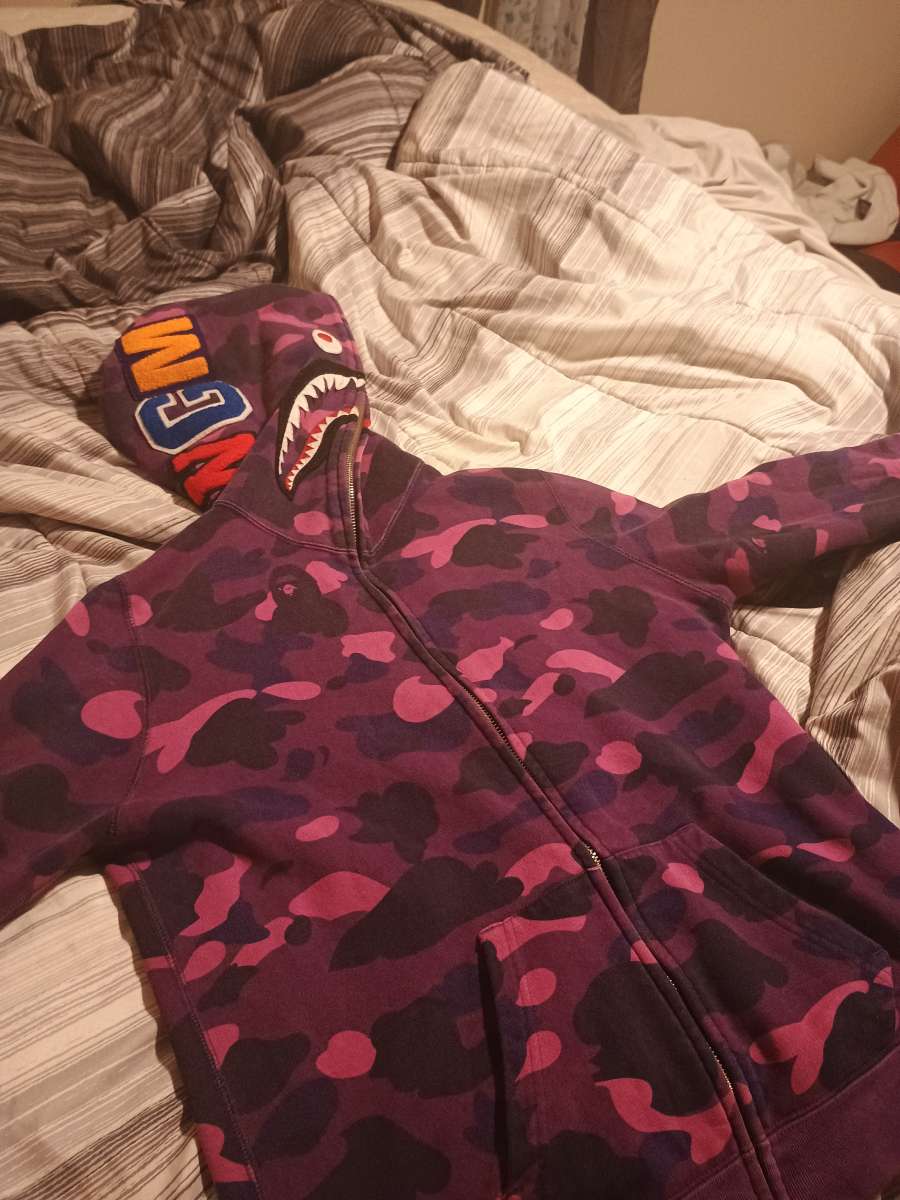 Purple Bape Full Zip Jacket