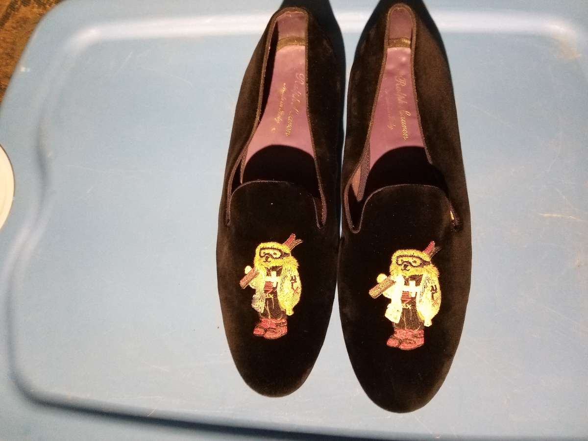 Ralph Lauren Purple Label Alonzo Ski Bear Slippers size 11