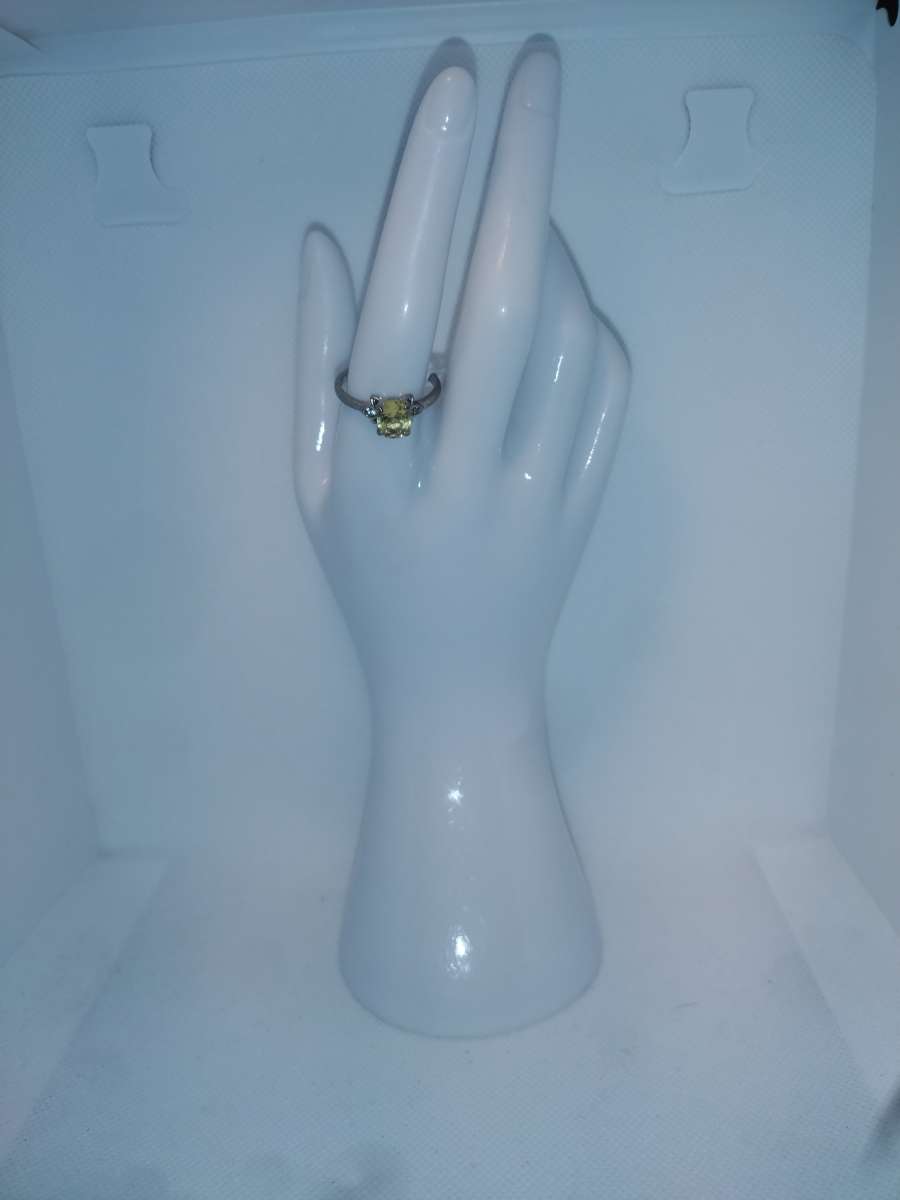 Citrine Ring Silvery