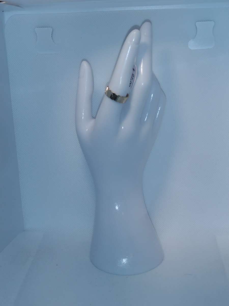 Open Slant Chic Rhinestone Ring