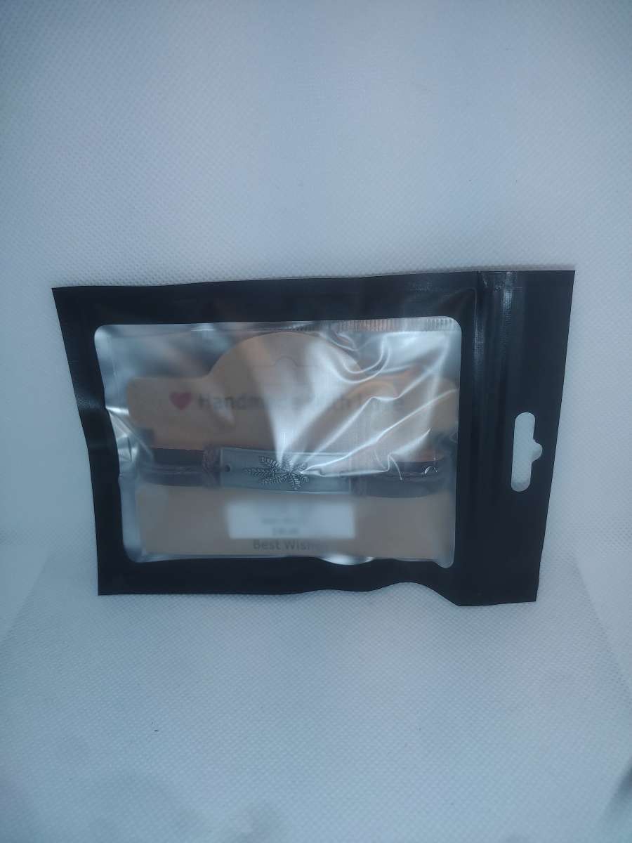 Brown Leaf Leather Bracelet VCB