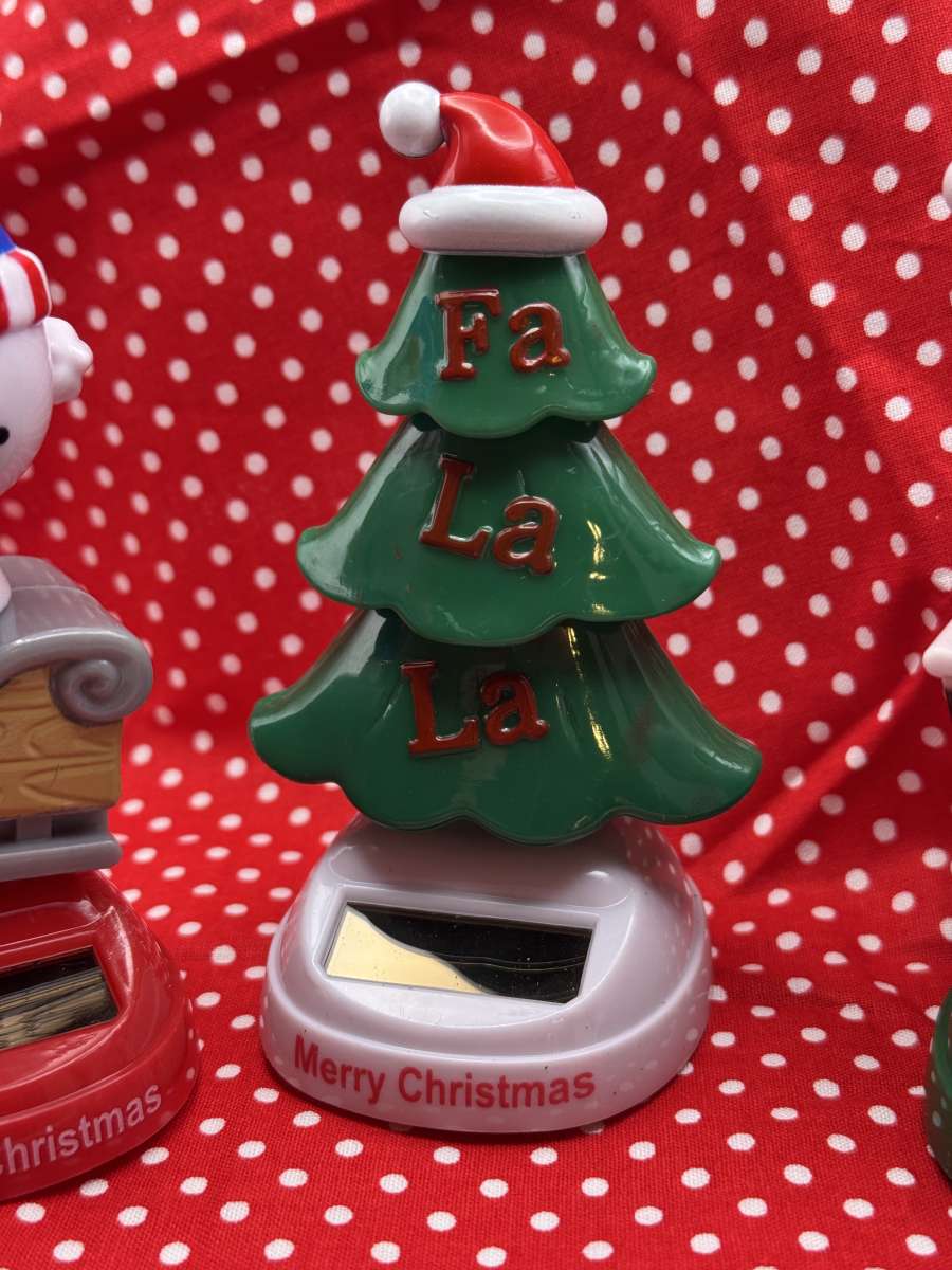 Three Solar Christmas Characters