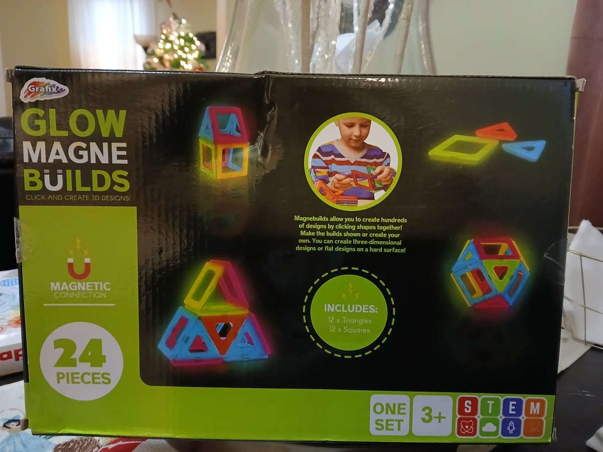 Glow Magne Builds 24 pieces set