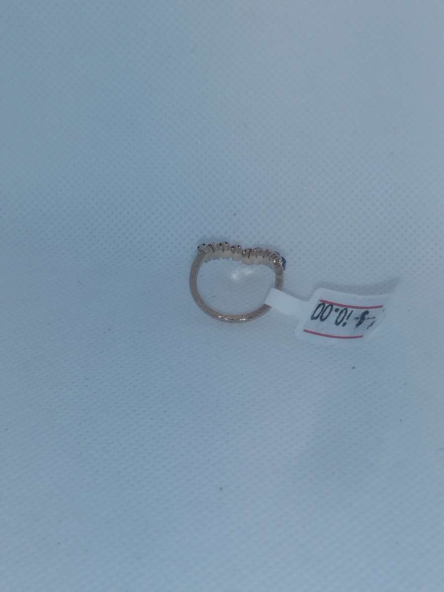 Multi Colored V Shape Chic Rhinestone Ring