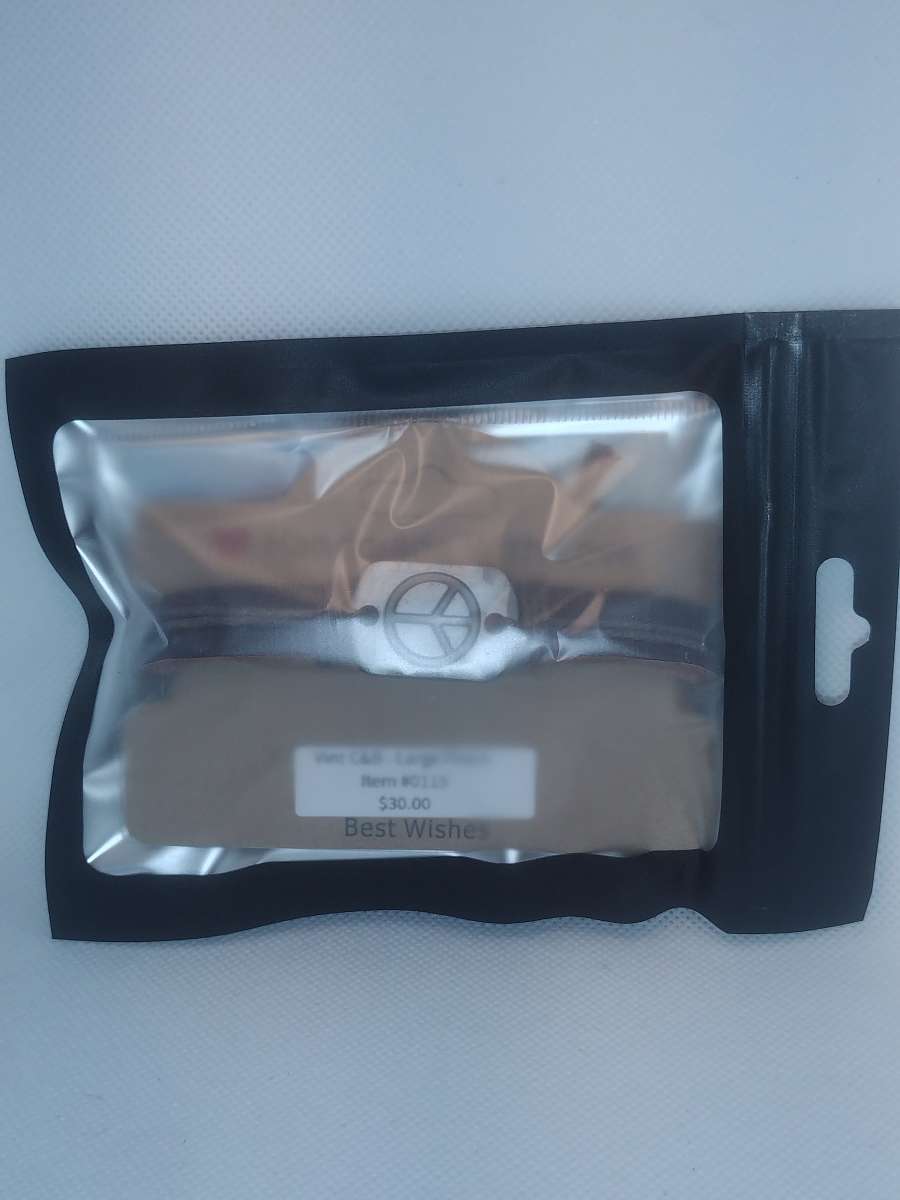 Brown Peace Leather Bracelet VCB