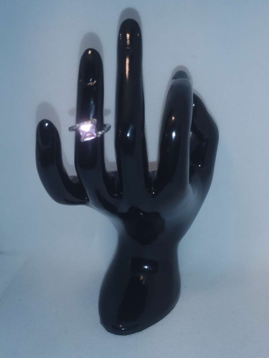 Split Square Silver Ring