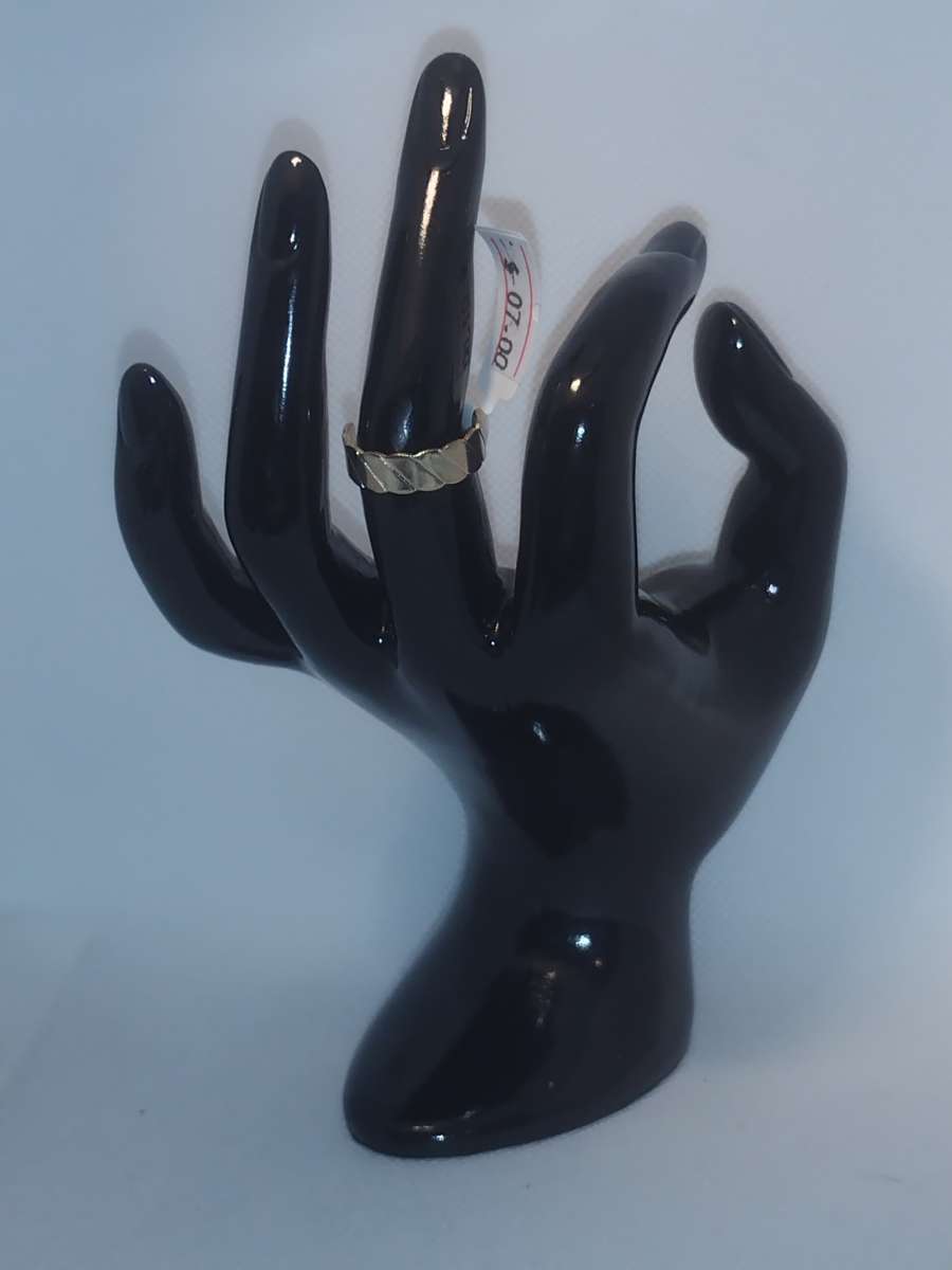 Open Slant Chic Rhinestone Ring