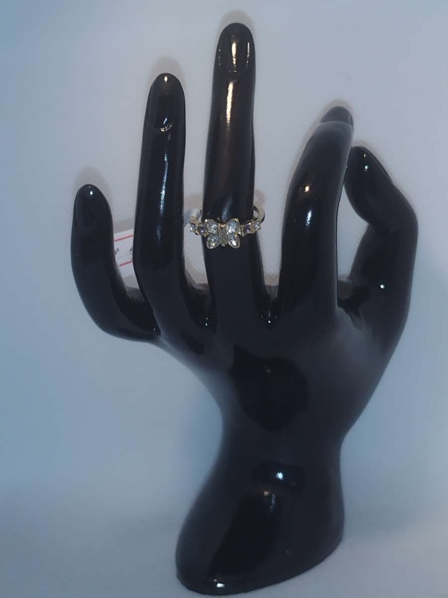 White Butterfly ring