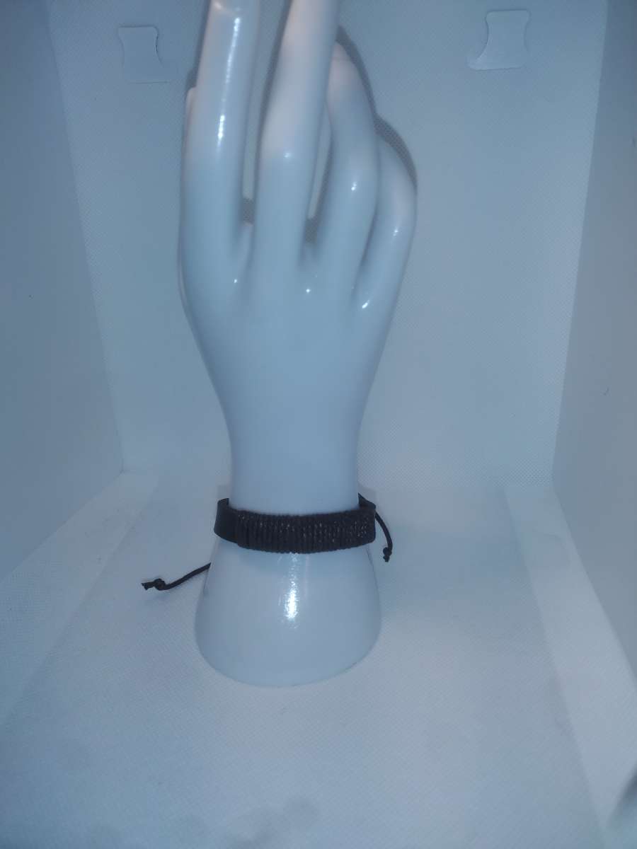 Faux Leather Bracelet wrapped brown