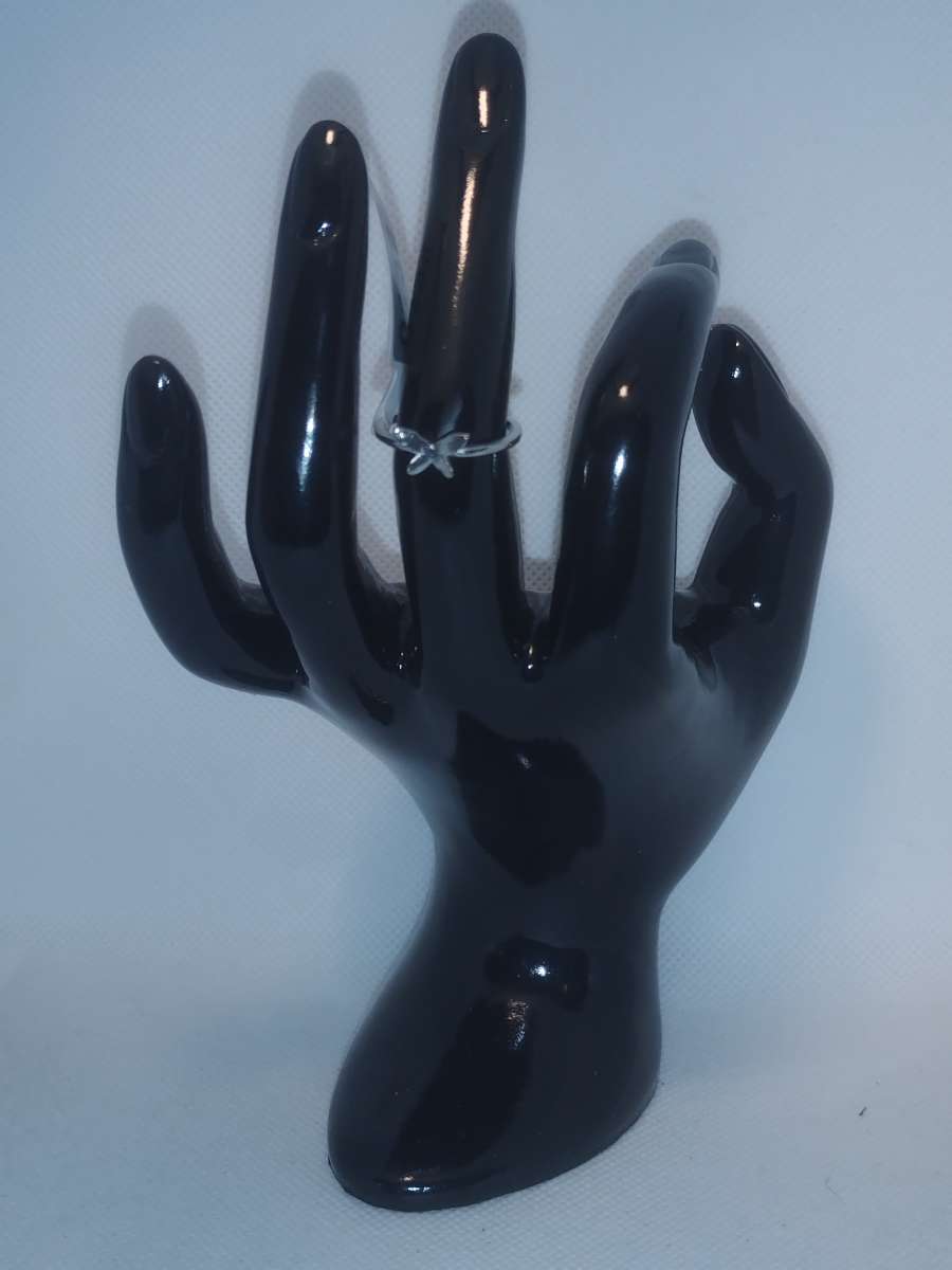 Butterfly Retro Geometric Ring