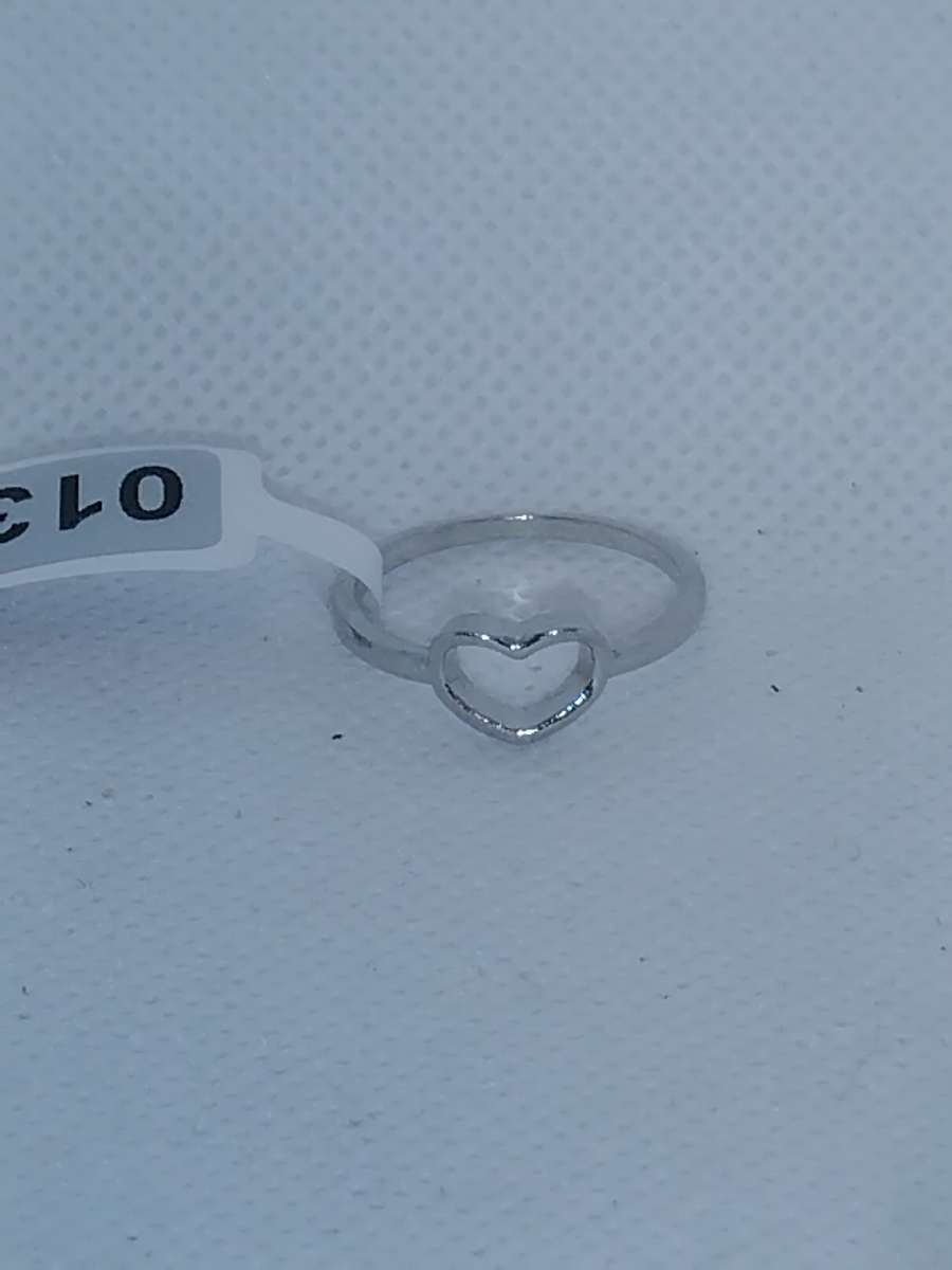 Open Heart Retro Geometric Ring