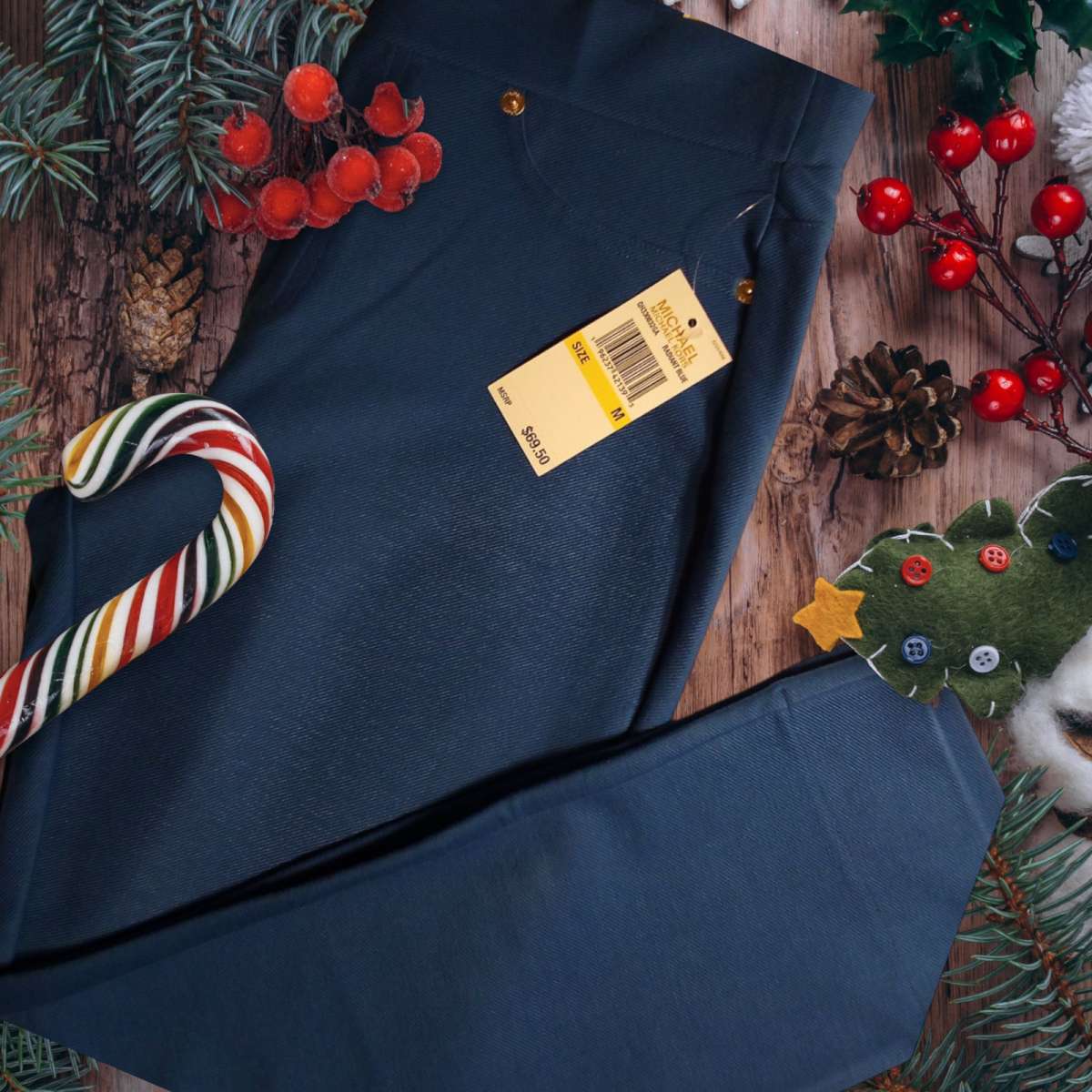 NWTMichael Kors Skinny Blue Jeans Crop High Rise Pullon Size