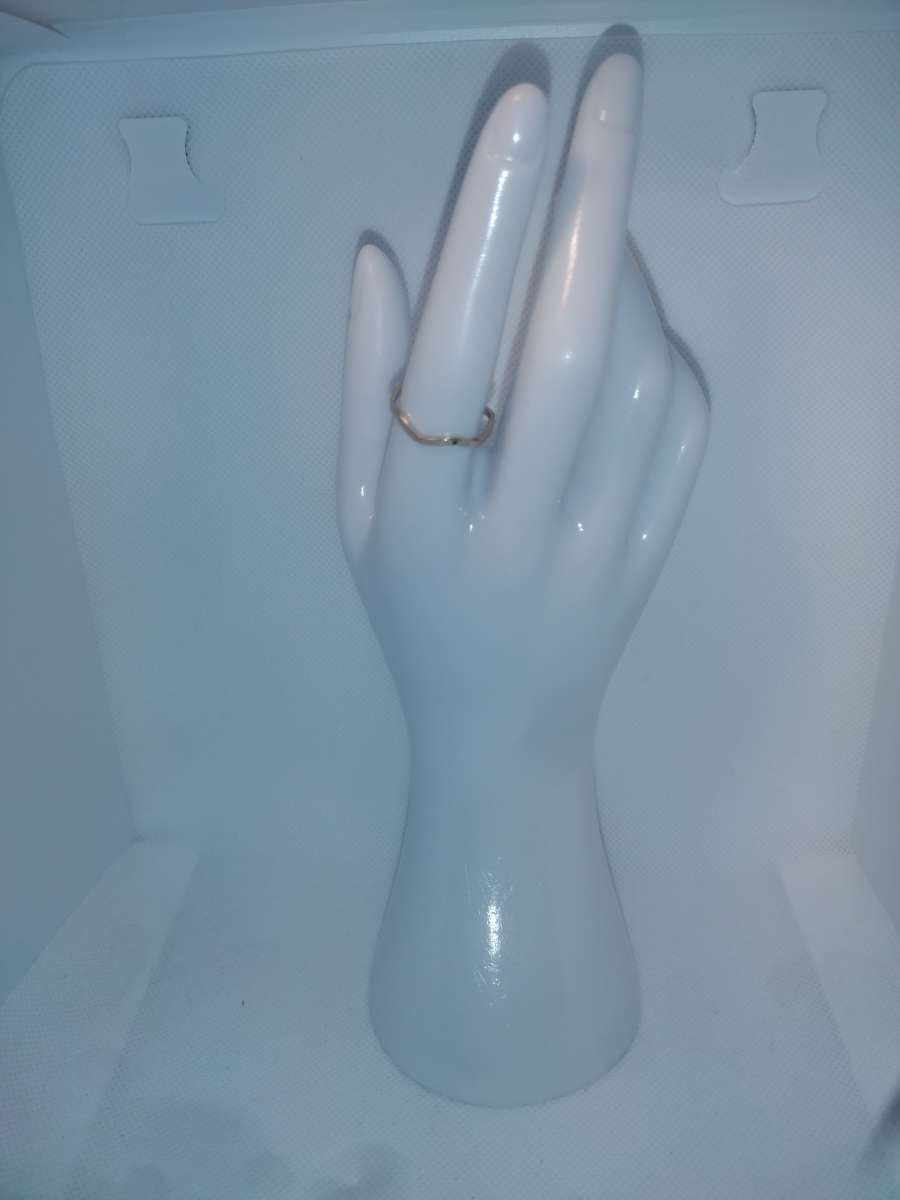 Simple Wave Chic Rhinestone Ring