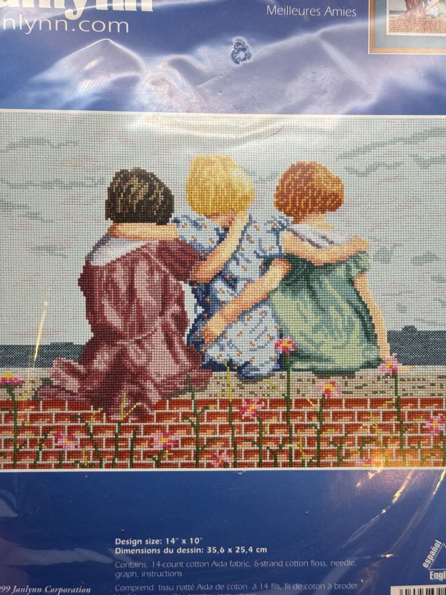 1048PSS Janlynn 21128  Best Friends  Counted Cross Stitch