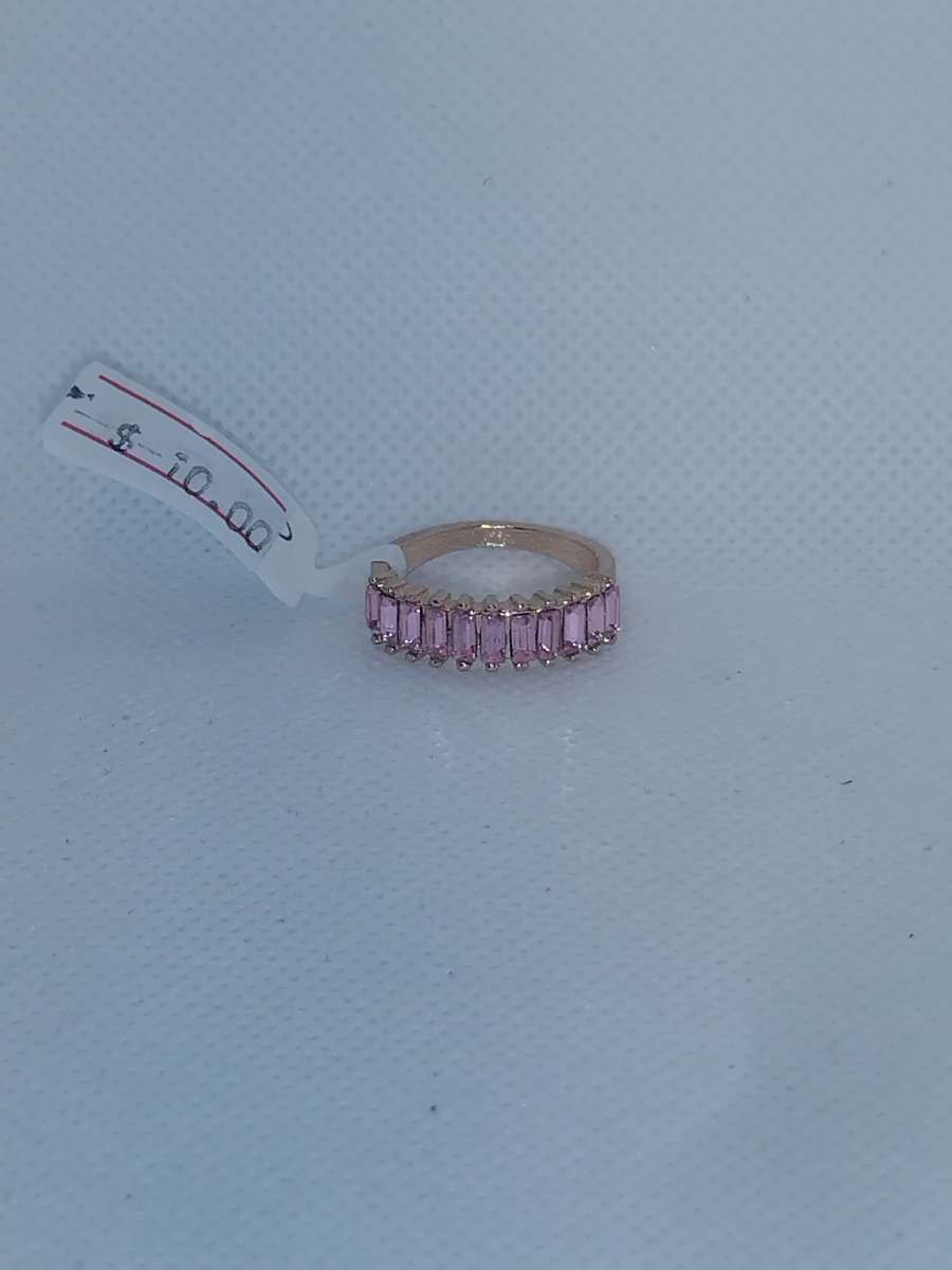 Straight Pink chic Rhinestone Ring