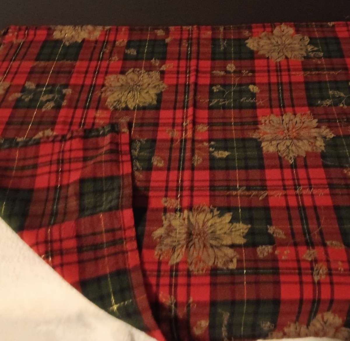 Handmade Table Runner Holiday Print
