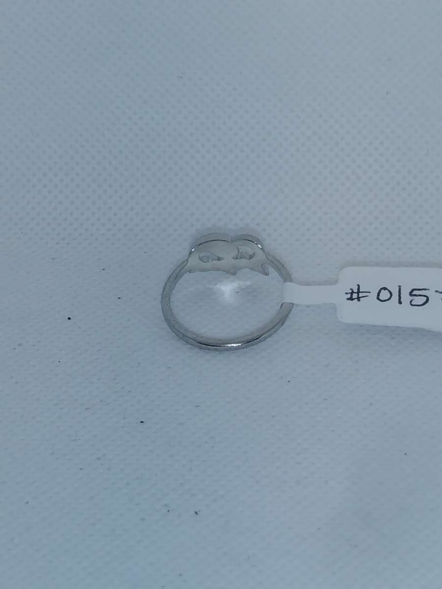 Silver Open Heart Shaped Ring GA