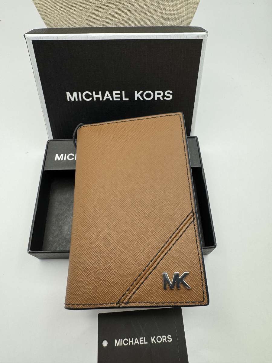 1043HPSA Michael Kors Mens Jet Set Folding Card Case  Wallet