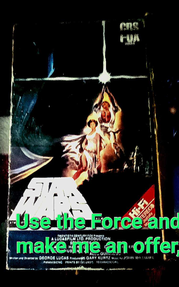 VHS of STAR WARS original  movie