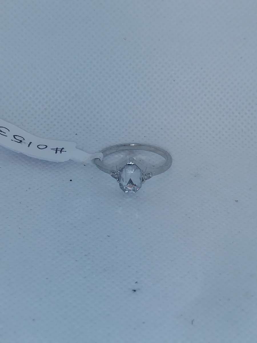 Oval Cut Silver Ring GA