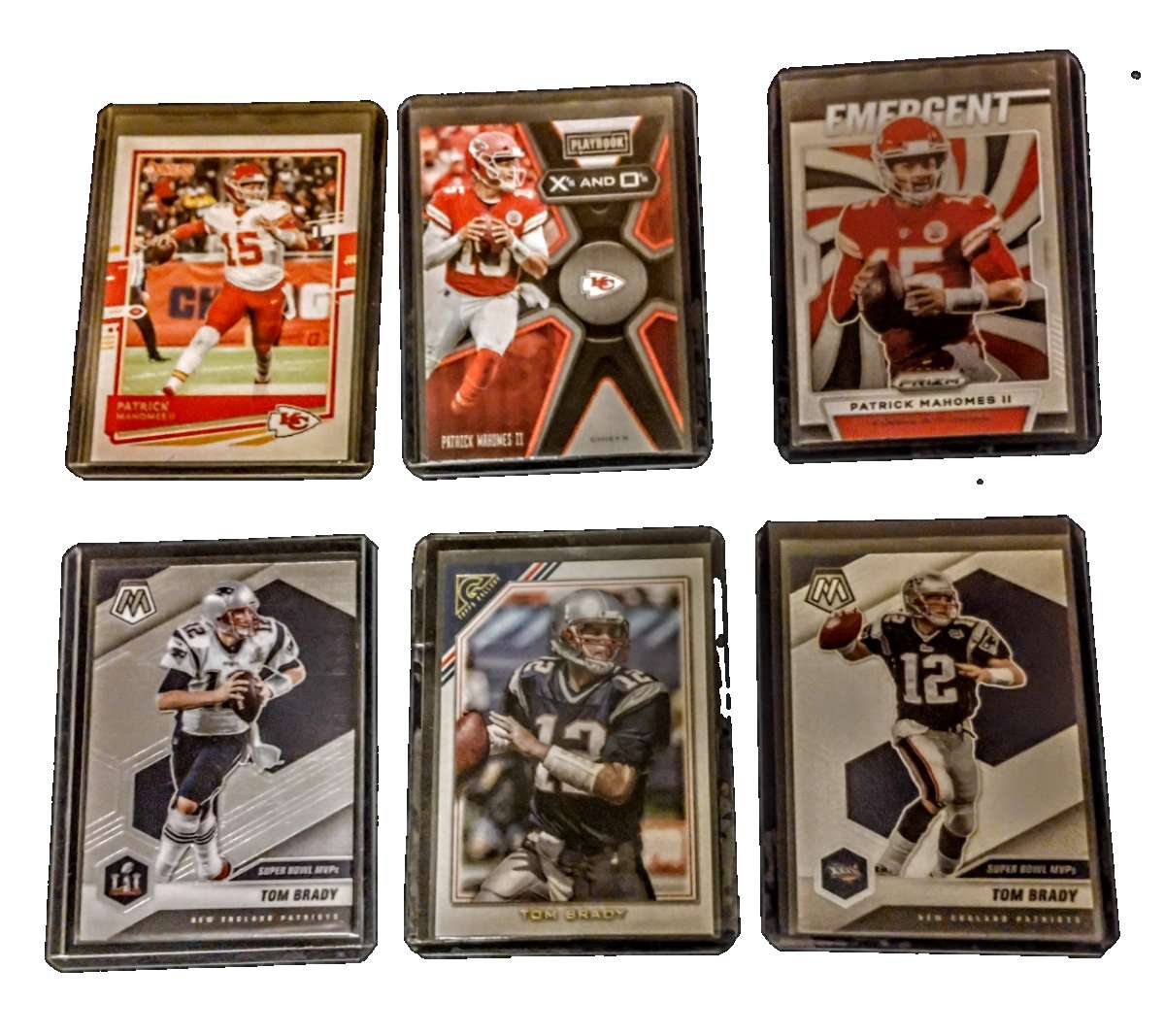 6 card lot prizm Tom Brady Patrick mahomes