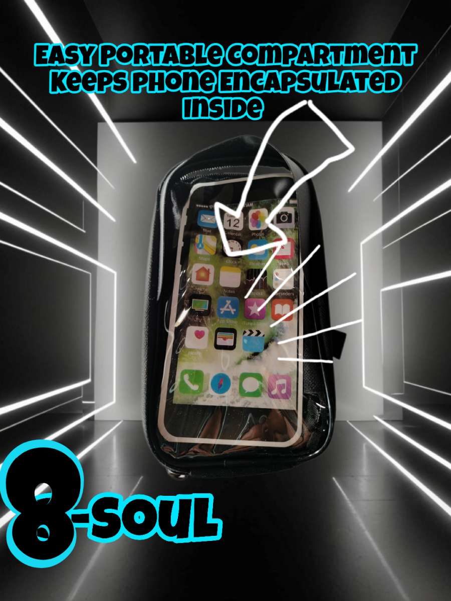 Mountable Phone Carry Bag Bicycle Front Handlebar Fits 62 X