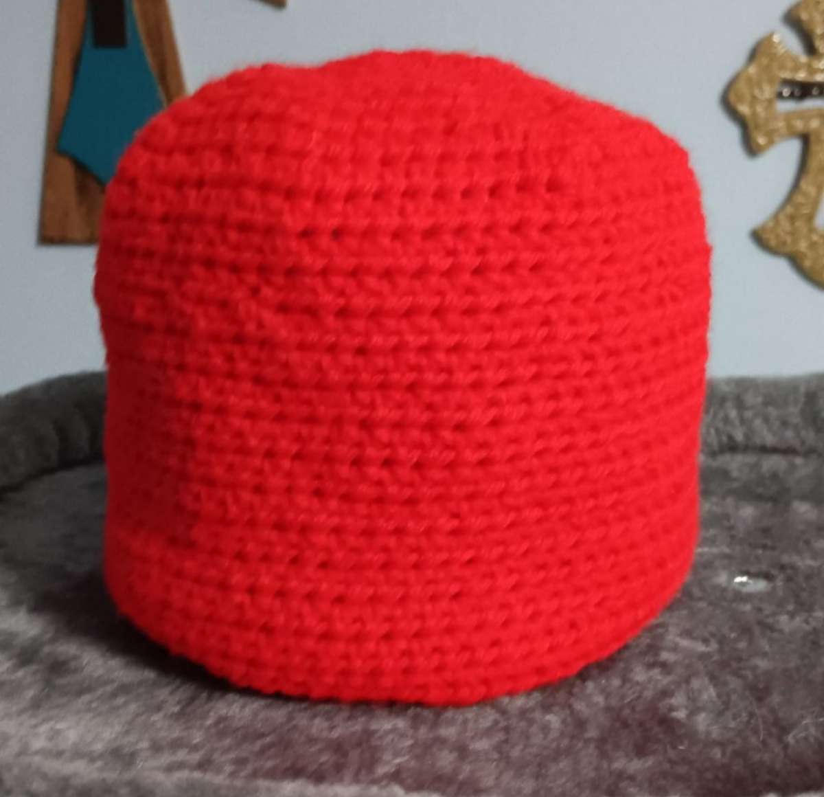 Crochet Red Toddler Beanie