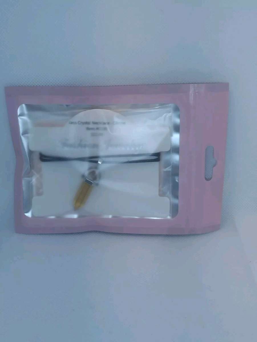 Citrine Glass Pendant Necklace