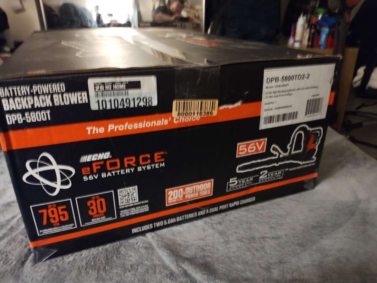 Echo eForce 56V electric back pack blower