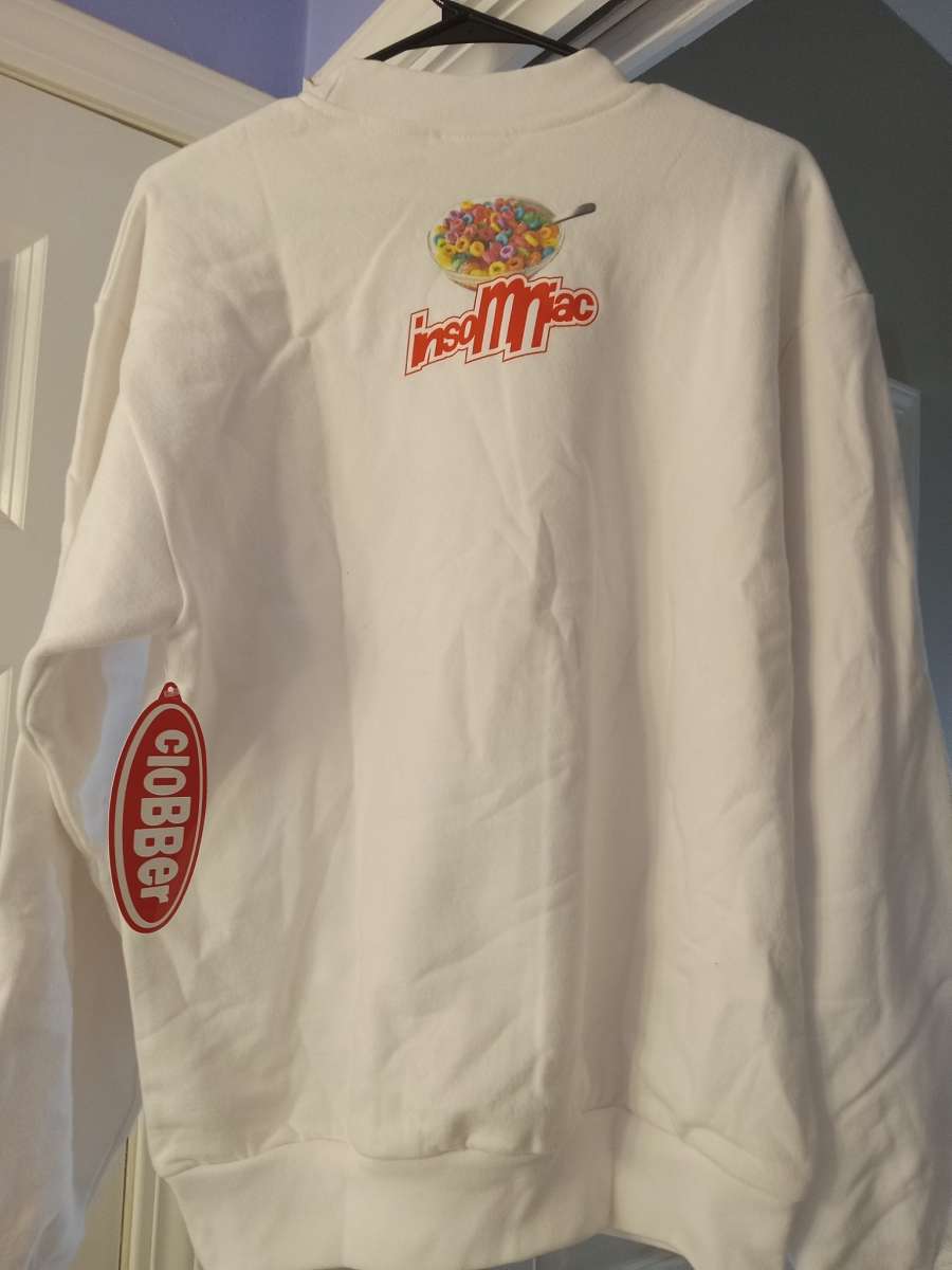 designer insomniac crew neck sweater size Medium