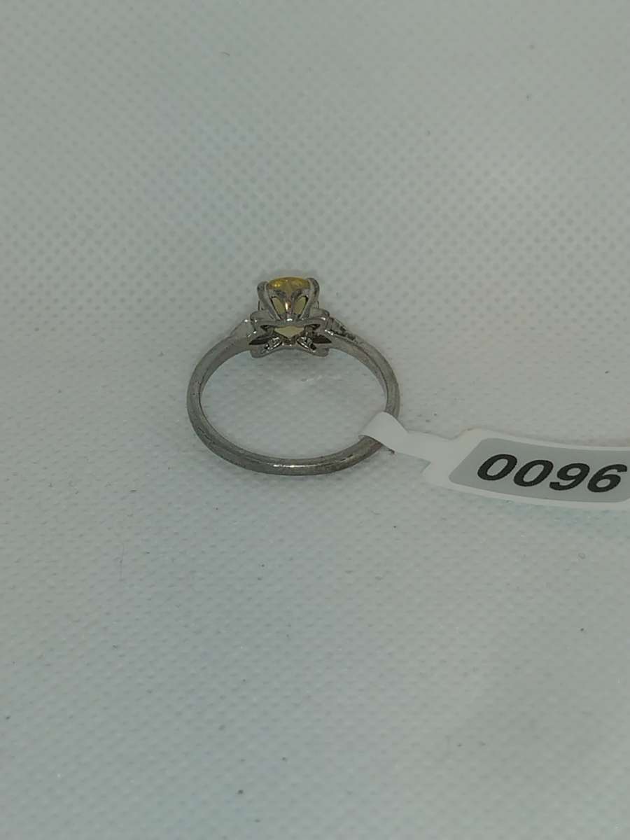 Citrine Ring Silvery