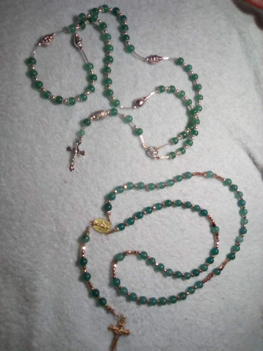 Rosaries made with natural healing stones