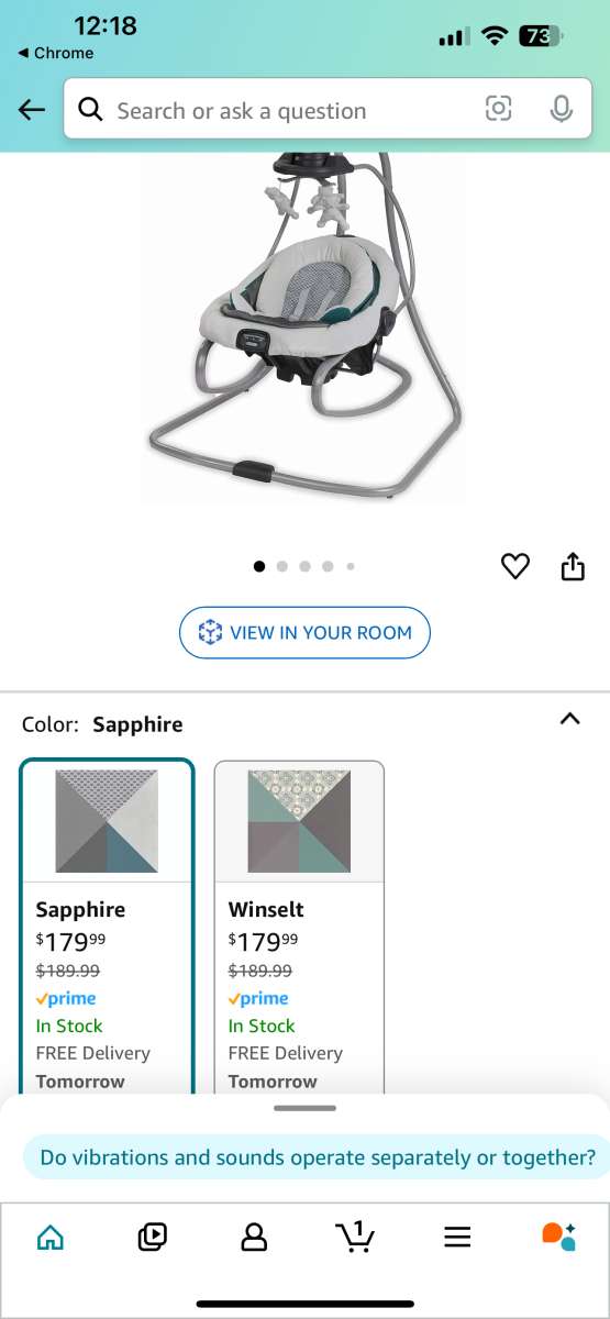 Graco swing and bouncer