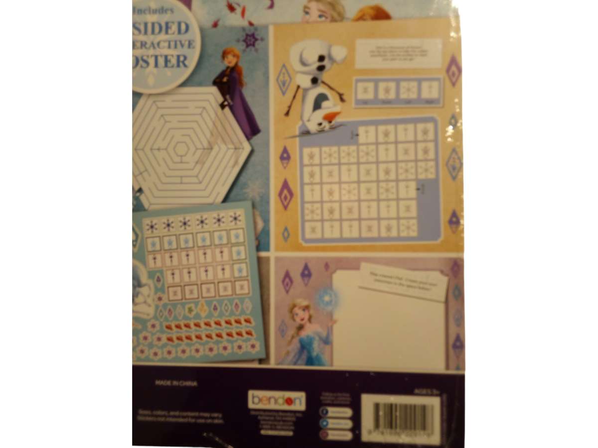 DISNEYS FROZEN ACTIVITY SET INCLUDES 2 SIDED INTERACT POSTER