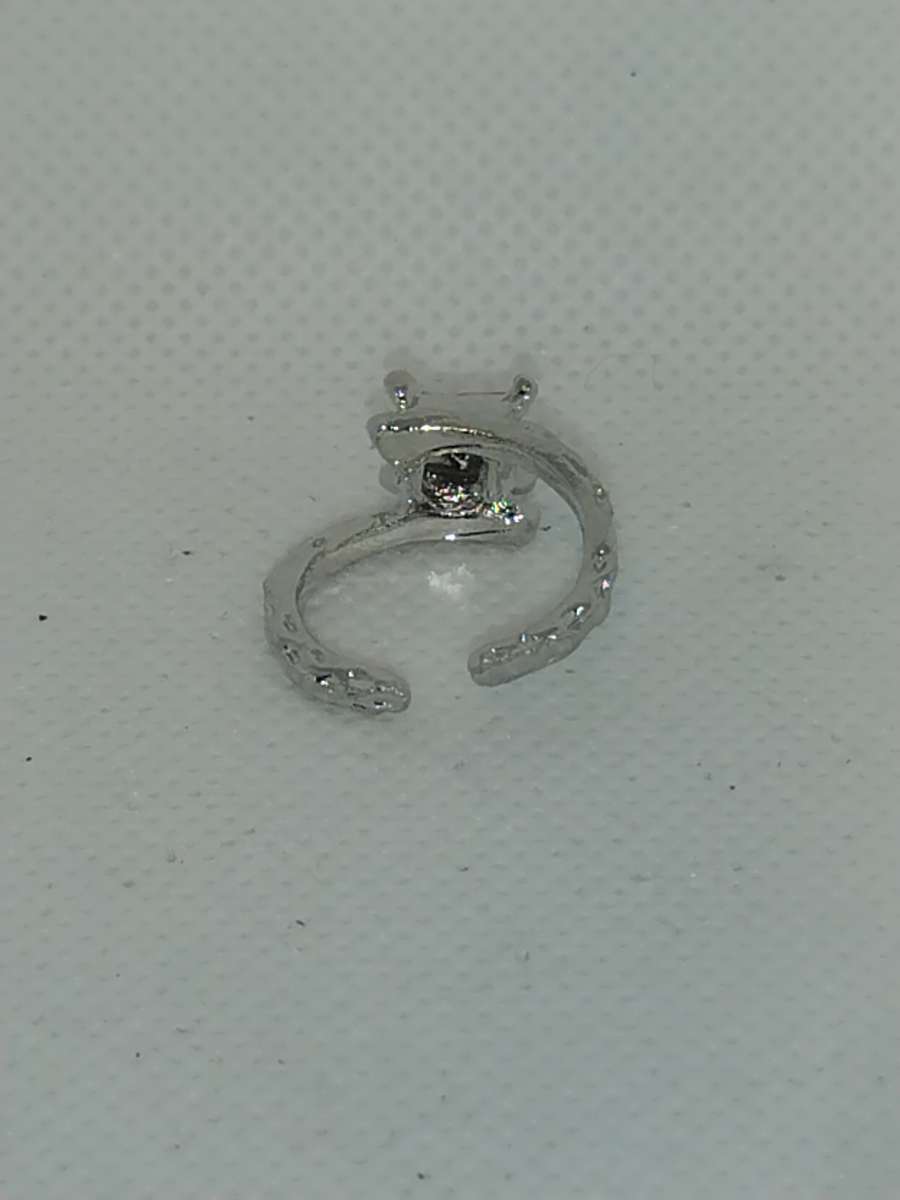 Split Square Silver Ring