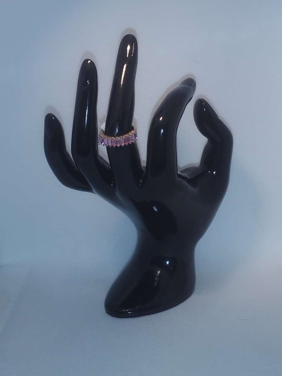 Straight Pink chic Rhinestone Ring