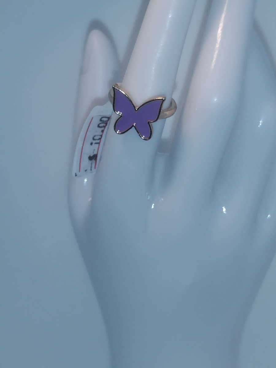 Purple Butterfly ring