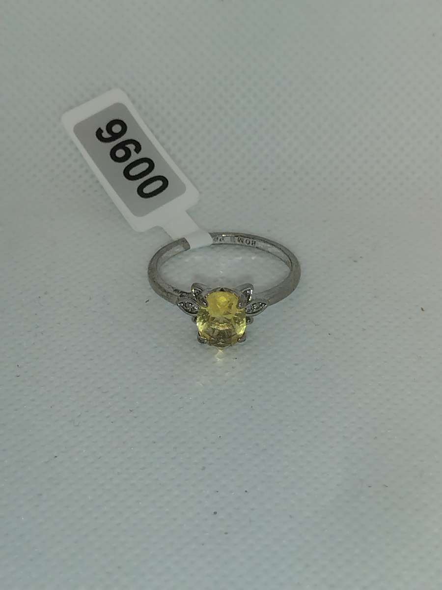 Citrine Ring Silvery