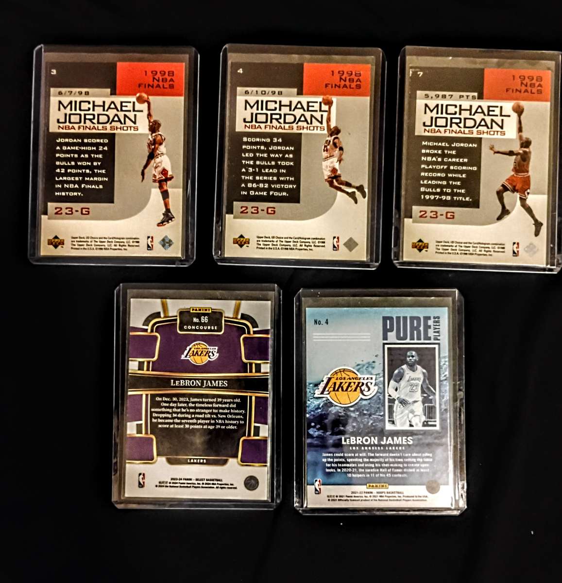 original Michael Jordan LeBron James 5 car lot
