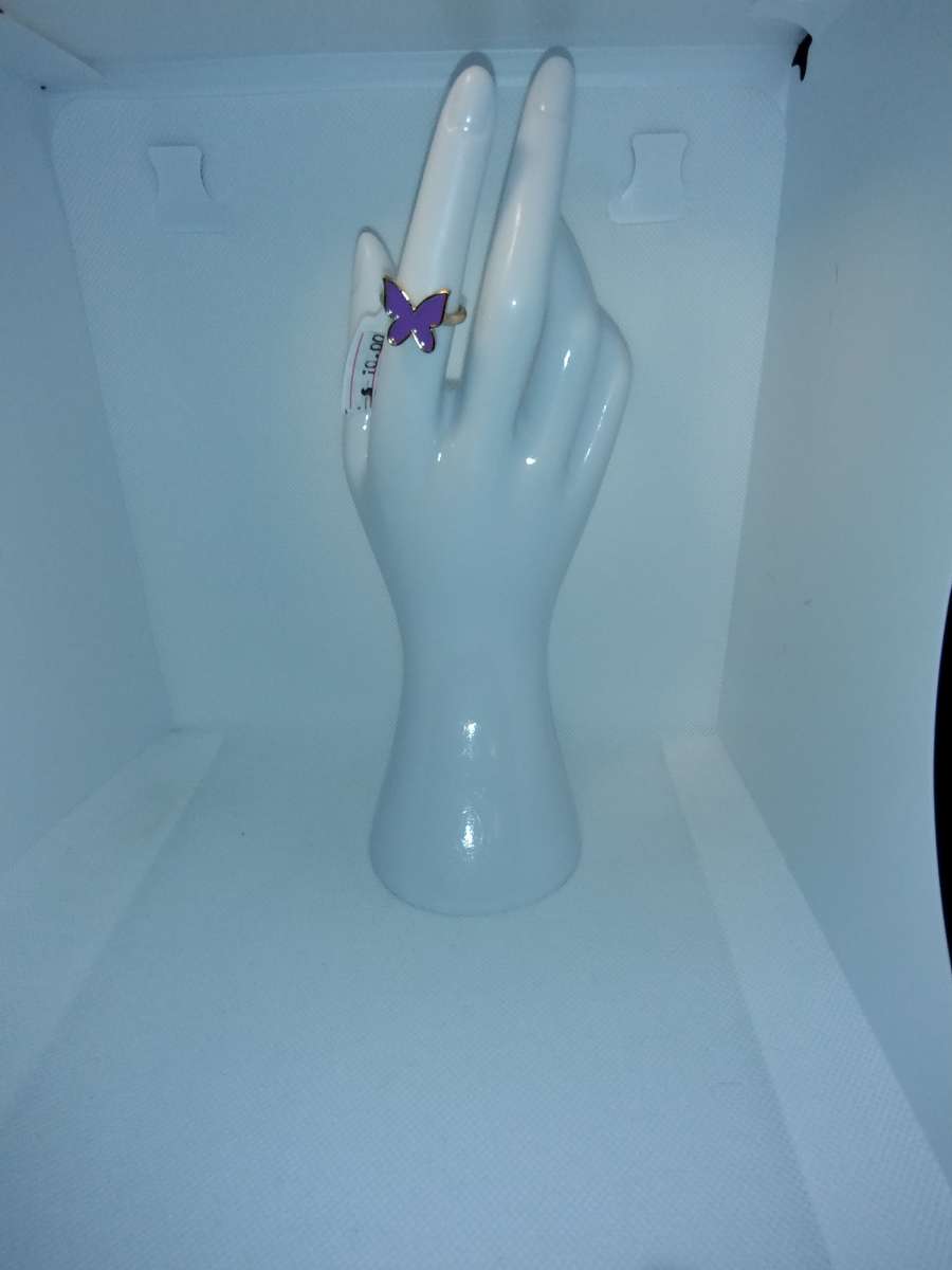 Purple Butterfly ring