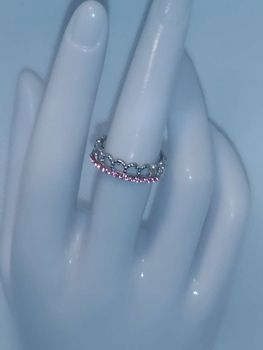 Pink Crown Ring