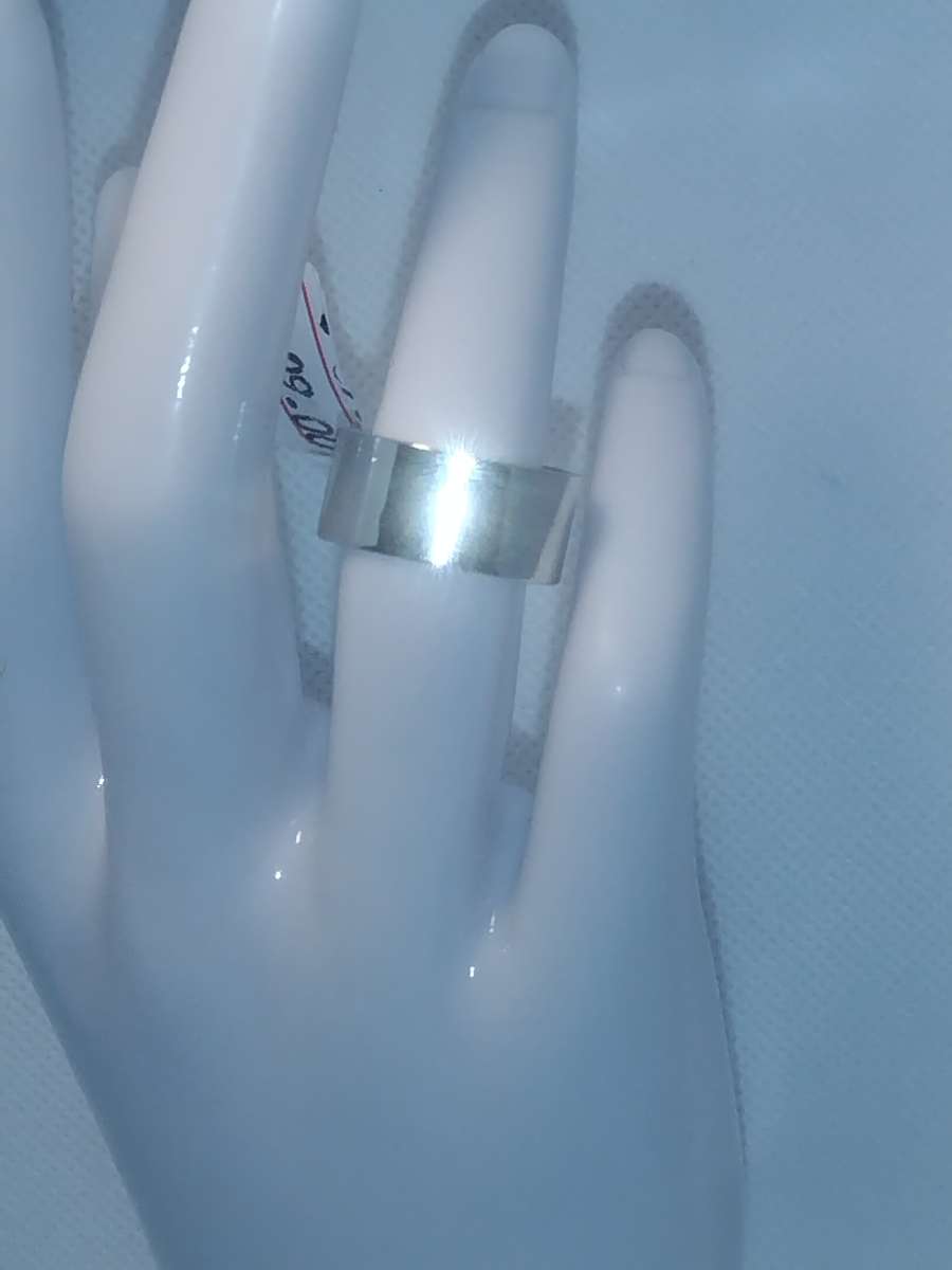 Wide Band Retro Geometric Ring